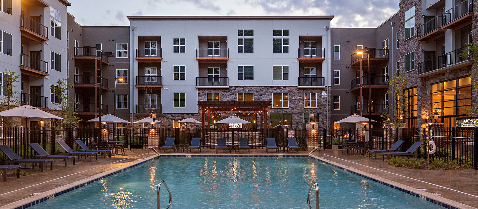 Apartment building exterior