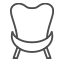 Club chair icon